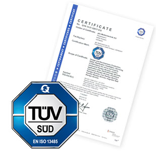TÜV Siegel und Zertifikat